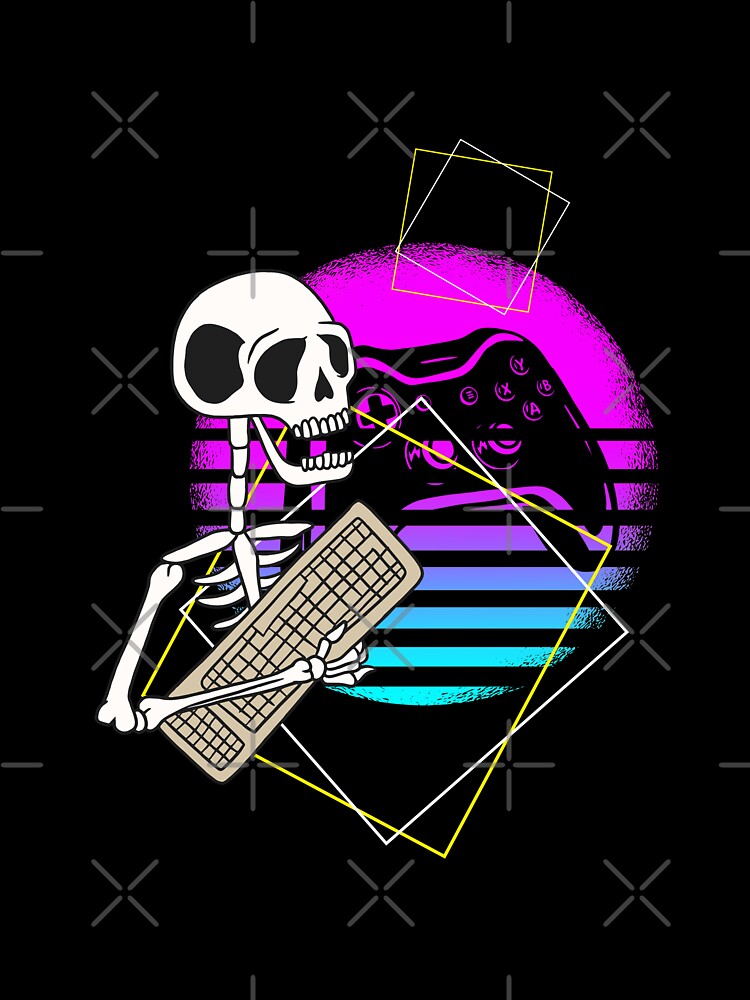 Gaming Skeleton Gamer Slave by titanosdesign