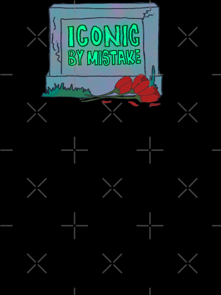 Iconic by mistake gravestone by All That Jazz Store