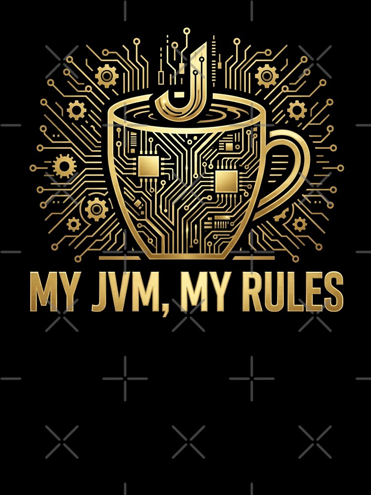 My JVM My Rules Funny Coffee Coding Graphic for Programmer by chattsuede