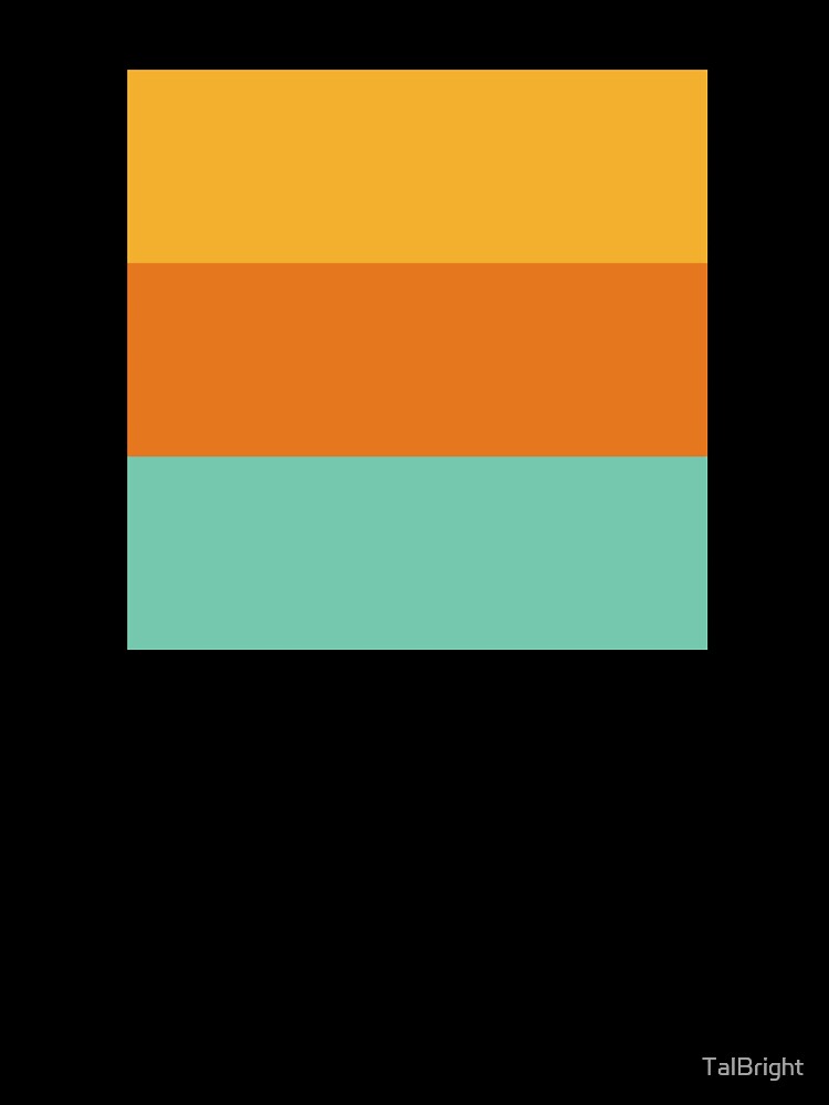70s Color Palette - turquoise, yellow, orange - retro 3 color scheme by TalBright