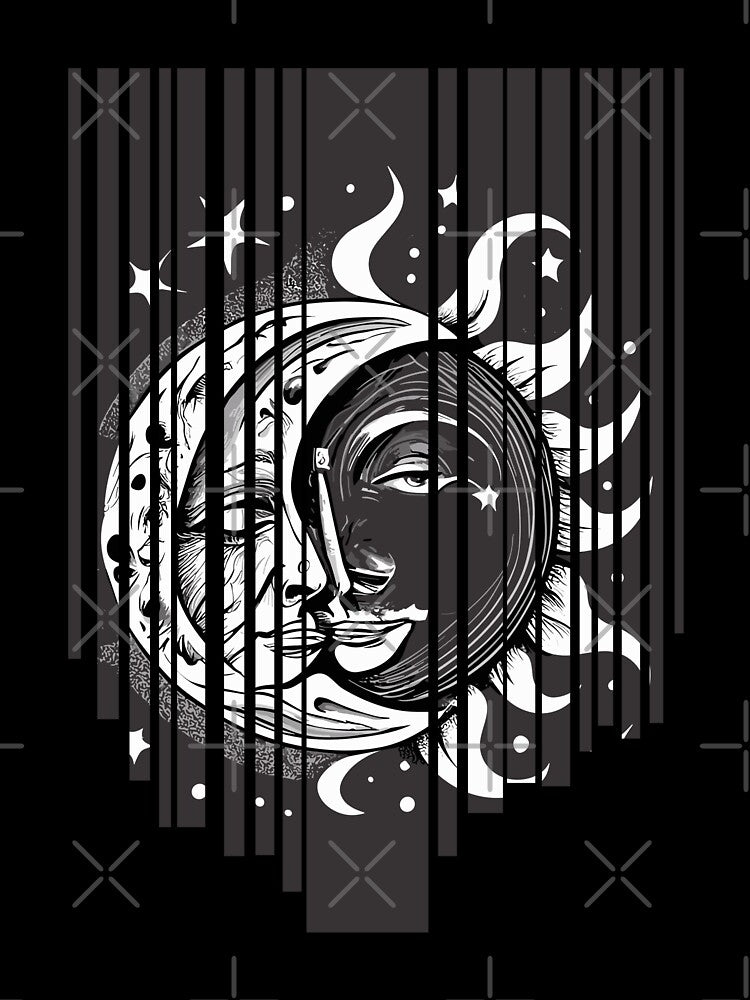 Moon And Sun by Art-T-shirtshop