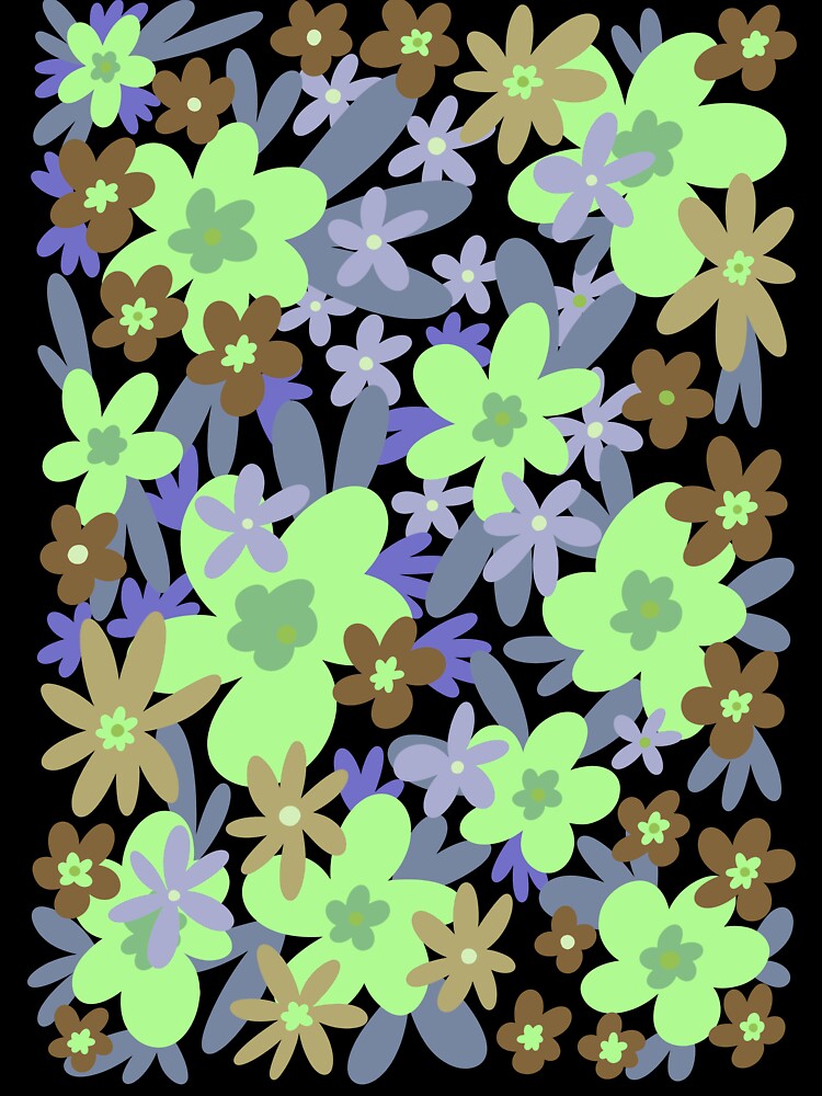 Stay Groovy Retro Flowers 90s Winter Morning 2 by PDMT
