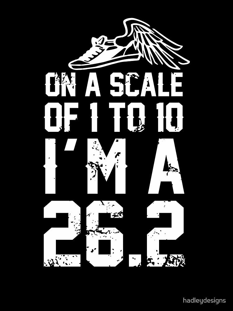 On a scale of 1 to 10 cross country marathon runner jogger by hadleydesigns