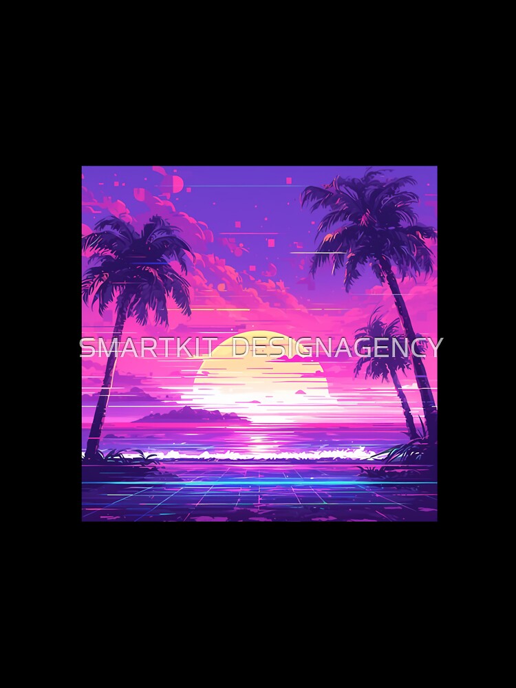 Cyberpunk 2077 Neon pixel sunset by SMARTKIT  DESIGNAGENCY
