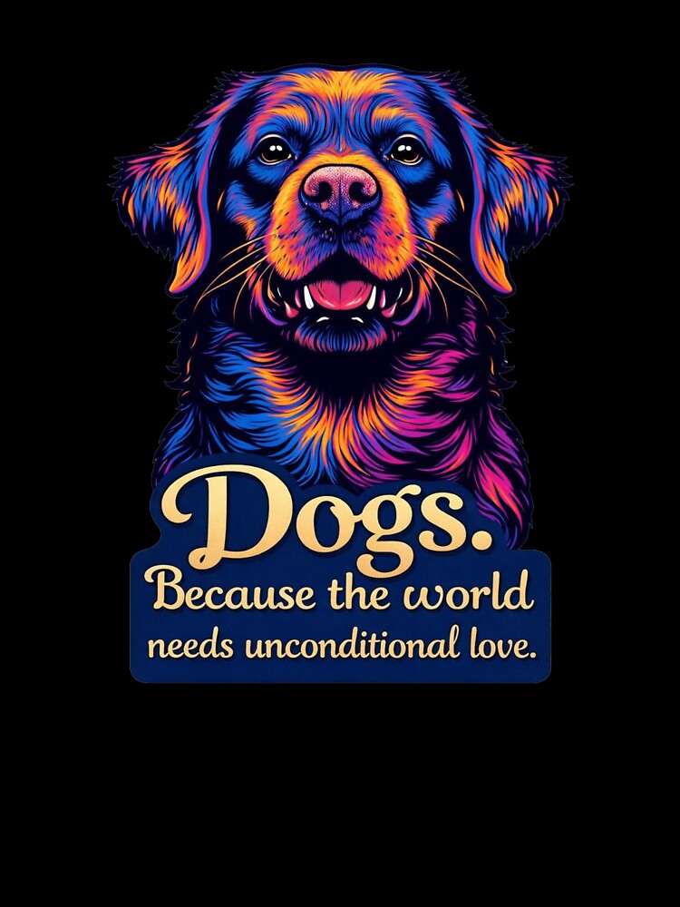 Dogs - Because The World Needs Unconditional Love by TheInkyLine