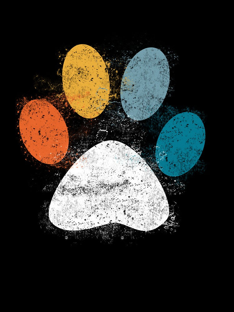 Vintage Dog Puppy Dog Paw Print Dog Love Pet Paw by davidtornado22x