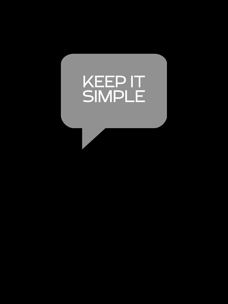 Keep It Simple - Minimalist Quote Design | Clean Modern Typography by ArcticFoxStudio