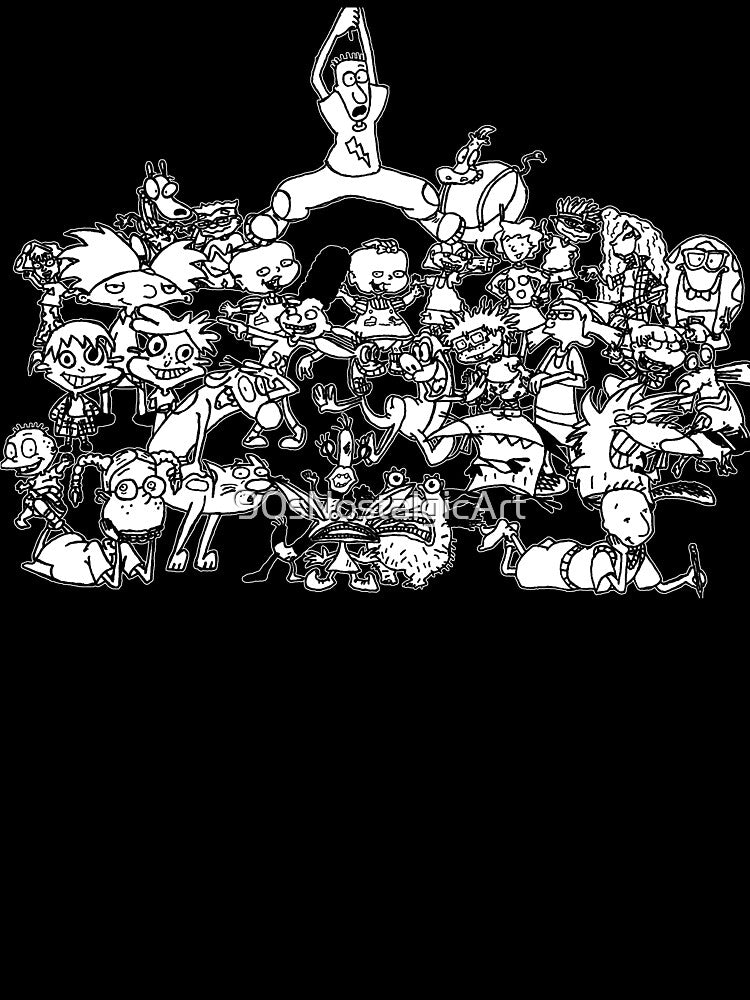 Childhood Collage in Black and White by 90sNostalgicArt