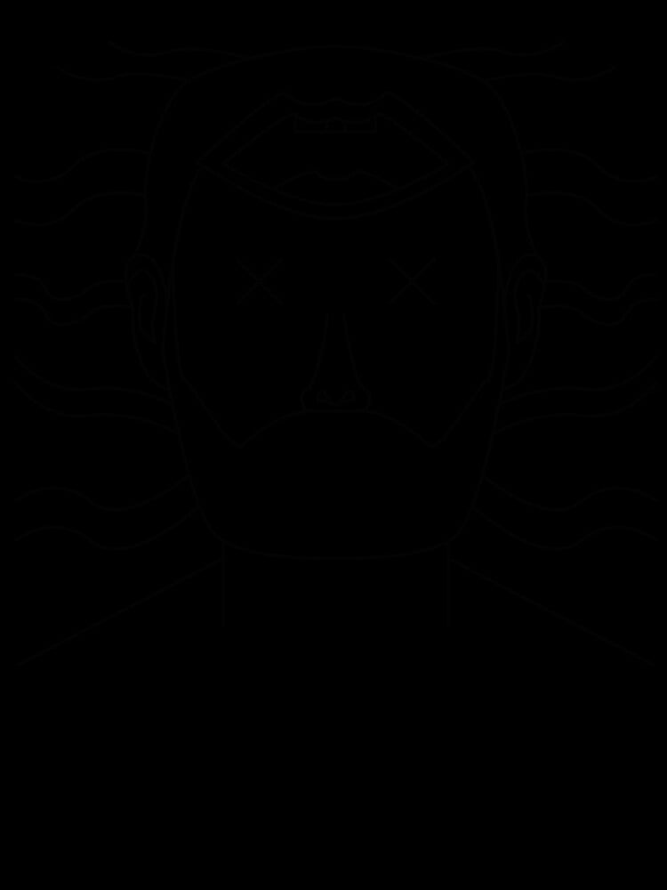 A line art portrait with surreal symbolism by estebansequeira