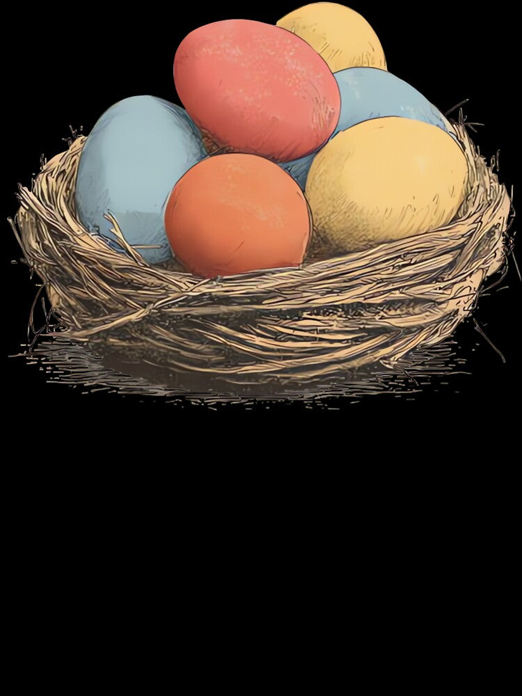 Vintage Easter Eggs in Rustic Nest by urbinet