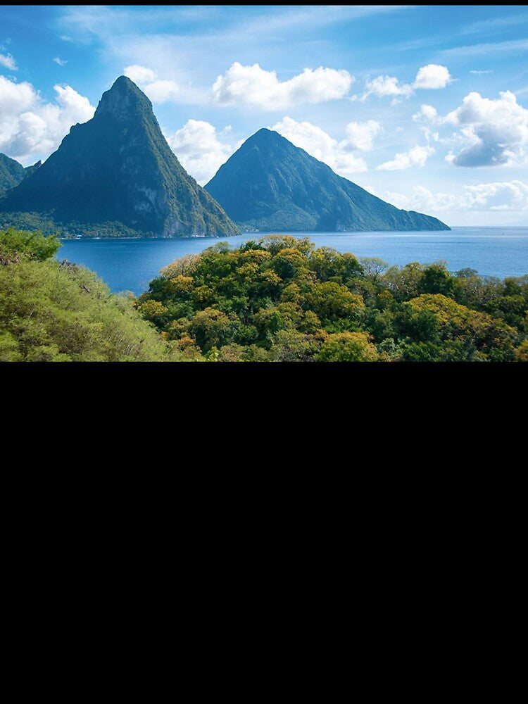 The Pitons, St. Lucia by scenerymerch