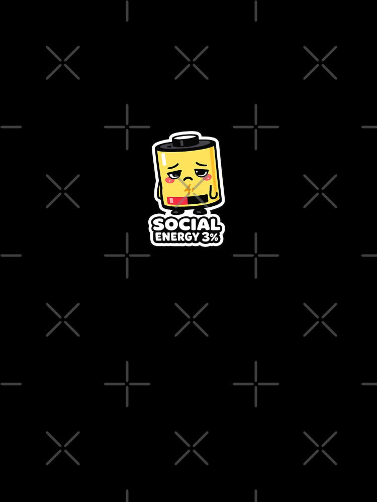 Social Energy 3% Cute Battery Sticker by Great world
