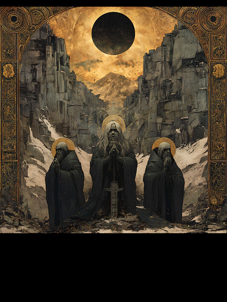 Prophets of the Black Sun | Dark Sci-Fi Fantasy and Cosmic Mysticism by Stoneflower-Art