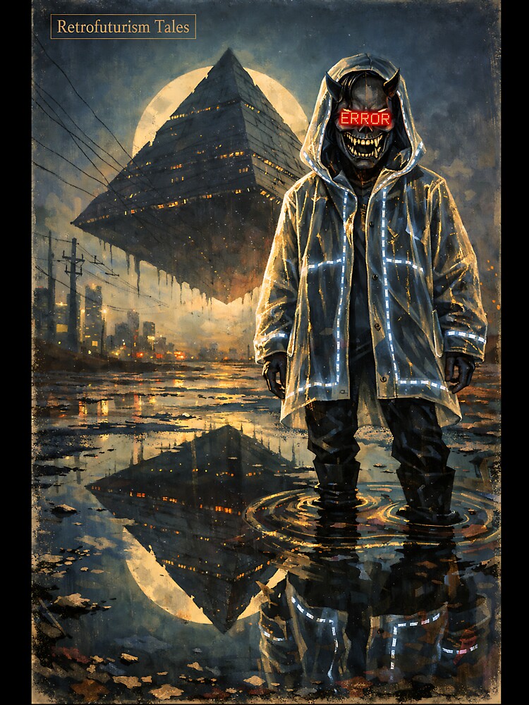 Rain-Slicked Chrome - Cyber-Dystopian by bapupa