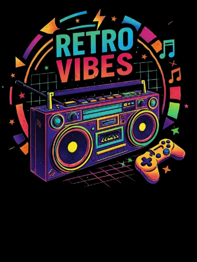 Retro Vibes – Music & Gaming Neon Design by Dogandesighn
