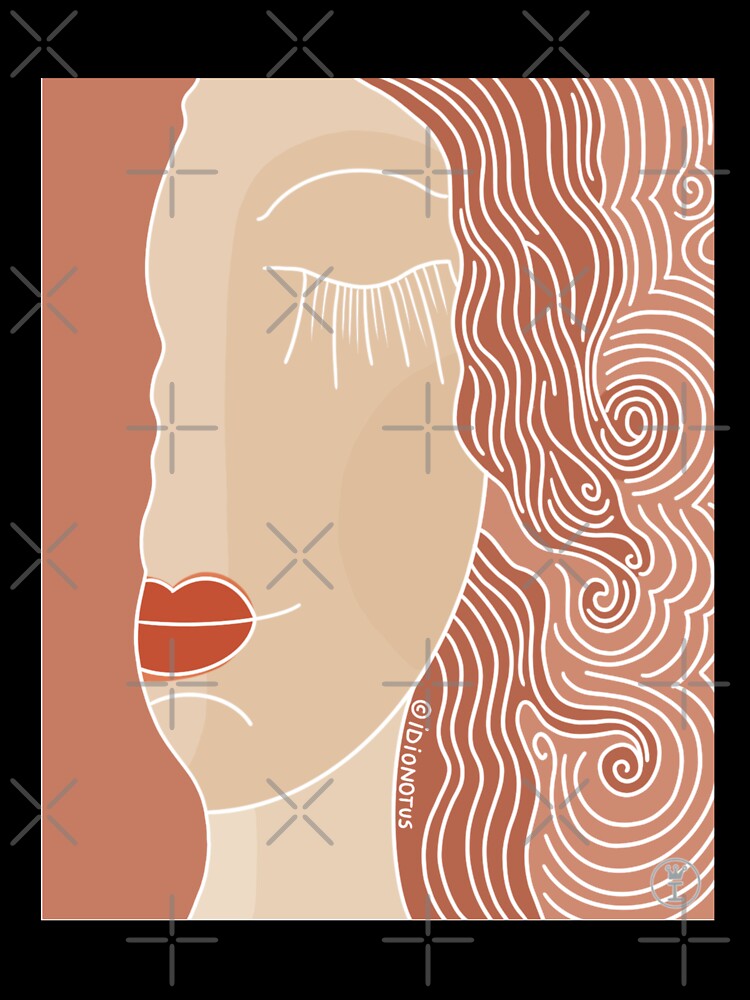Abstract portrait Golden Tears, Gustav Klimt by IDIONOTUS