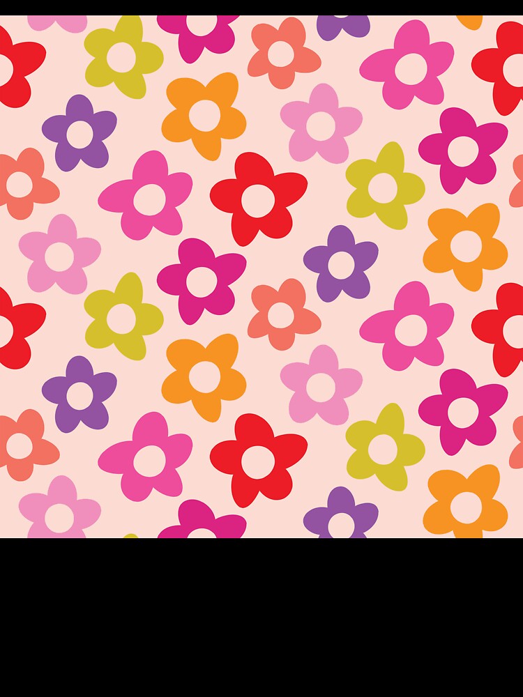 Groovy Rainbow Floral Pattern by newburyboutique