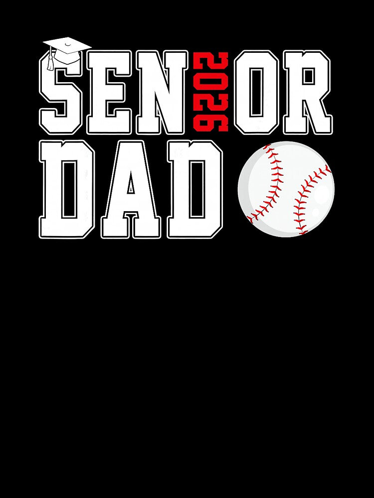 Proud Baseball Dad Celebrating Senior Year Class Of 2026 by zamiokaline