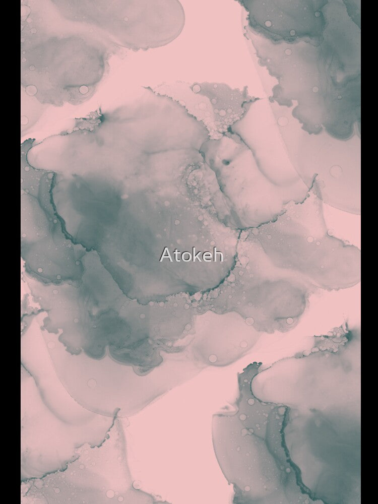 Retro Cloudy Smoky Pattern- Abstract Fluid Wavy Art by Atokeh