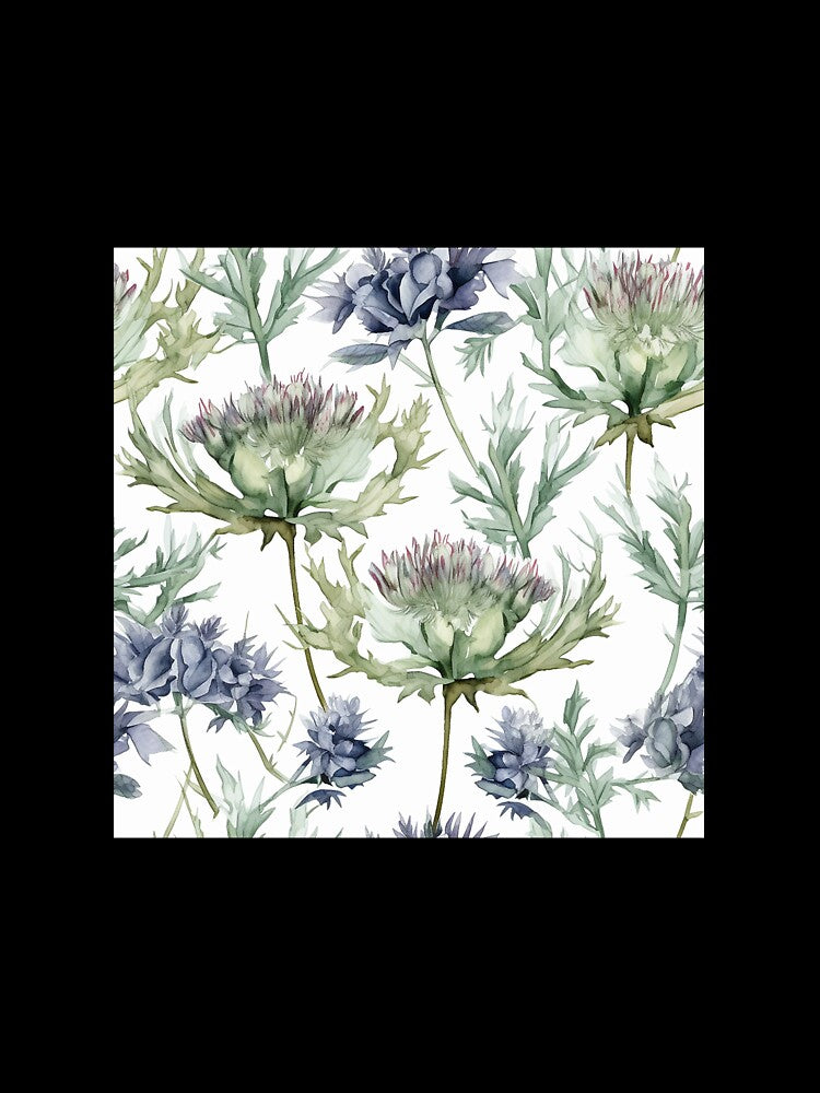 Botanical flower pattern seamless by PolarInk