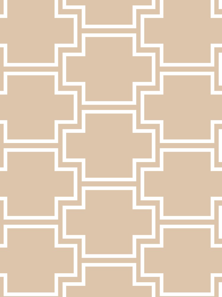 Brown and White Tessellation Line Pattern 2 Pairs DE 2022 Trending Color Cliff's View DEC720 by ColorOfTheYears