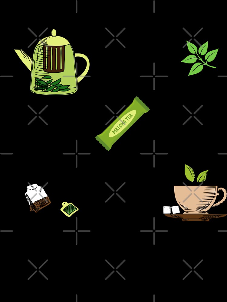 green tea sticker pack by AGDesignstore