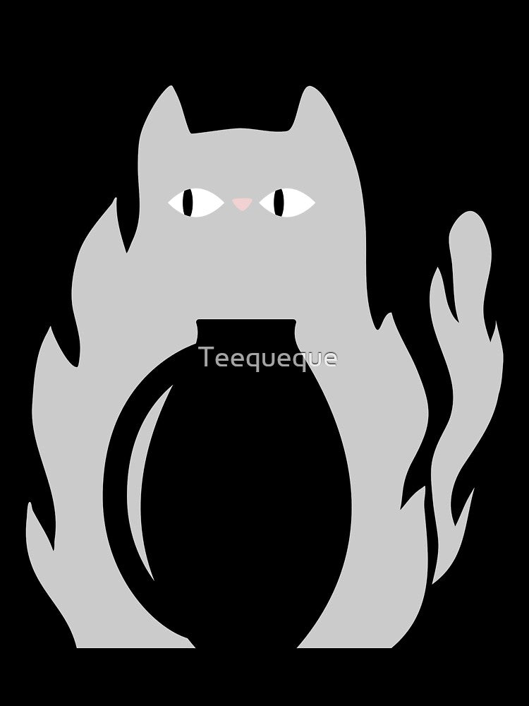 Pottery Kiln and Cats by Teequeque