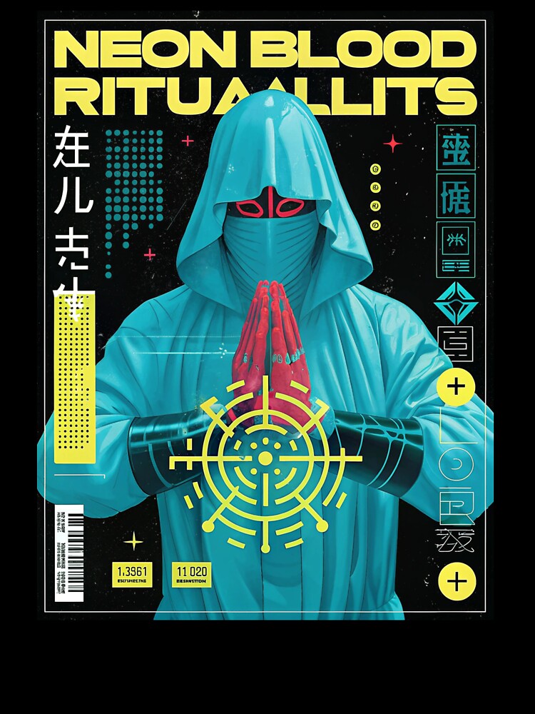 Futuristic Japanese Poster: Singularity Neural Collapse Design by Raw-Ink
