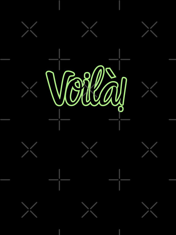 Voilà! – Bold French Typography in Green & Black by Inkworksbyshery
