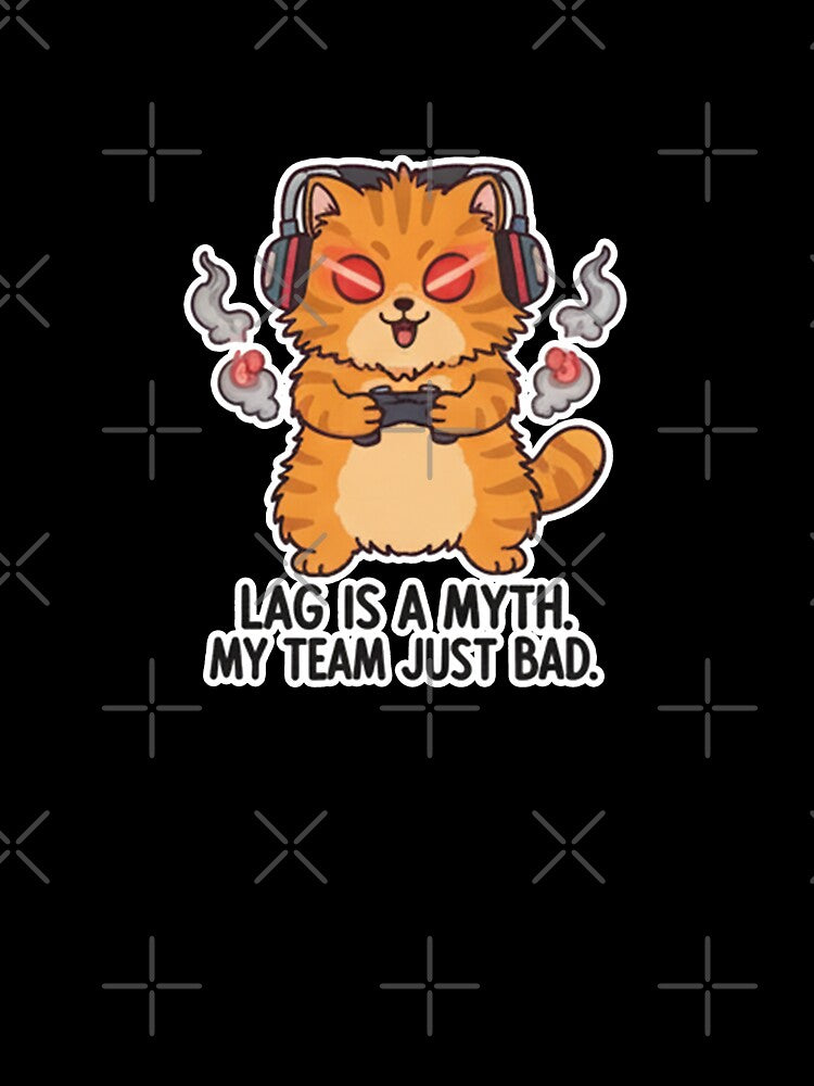 cute cat gamer by likekillersx