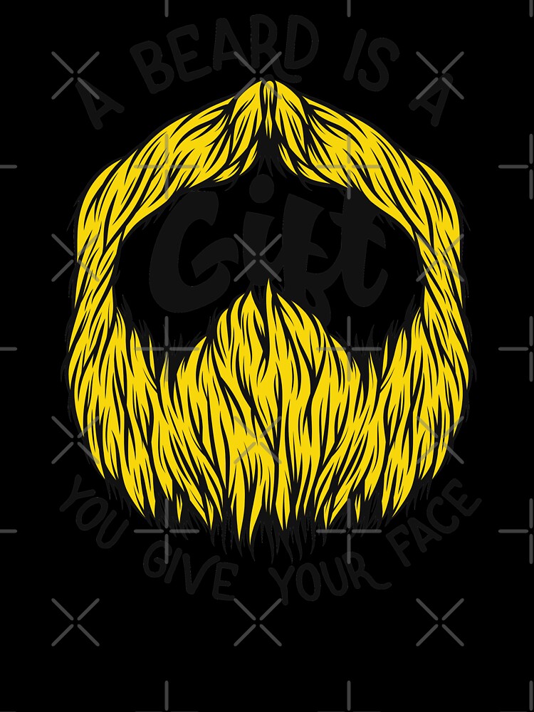 A Beard Is A Gift You Give Your Face Barber Vintage Barbershop Retro Illustration by MemphisCenter