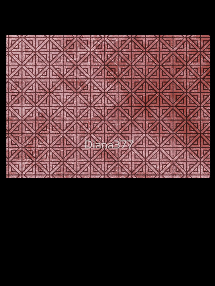 Grunge Geometric Red Pattern by Diana377