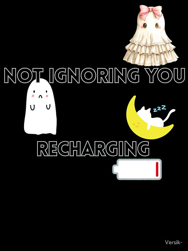 Introvert Humor – Not Ignoring You, Recharging by Versik-