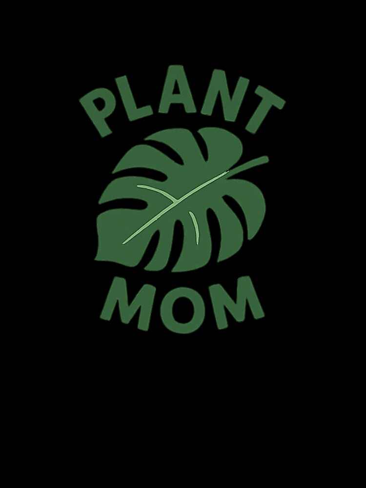 Plant Mom • Monstera Leaf Sticker • Minimalist Houseplant Design for Plant Lovers by DavidMay