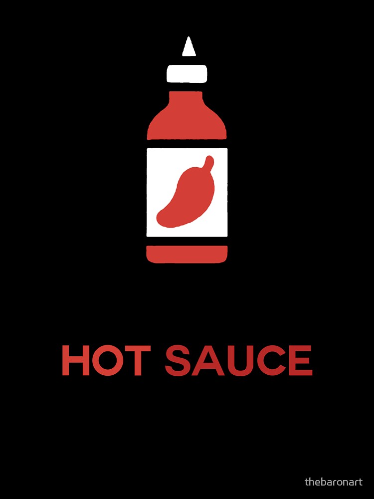Funny Hot Sauce T-Shirt – I Love Hot Sauce More Than People Tee for Spicy Food Lovers by thebaronart