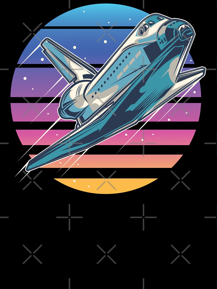 Retro space shuttle by PngParty