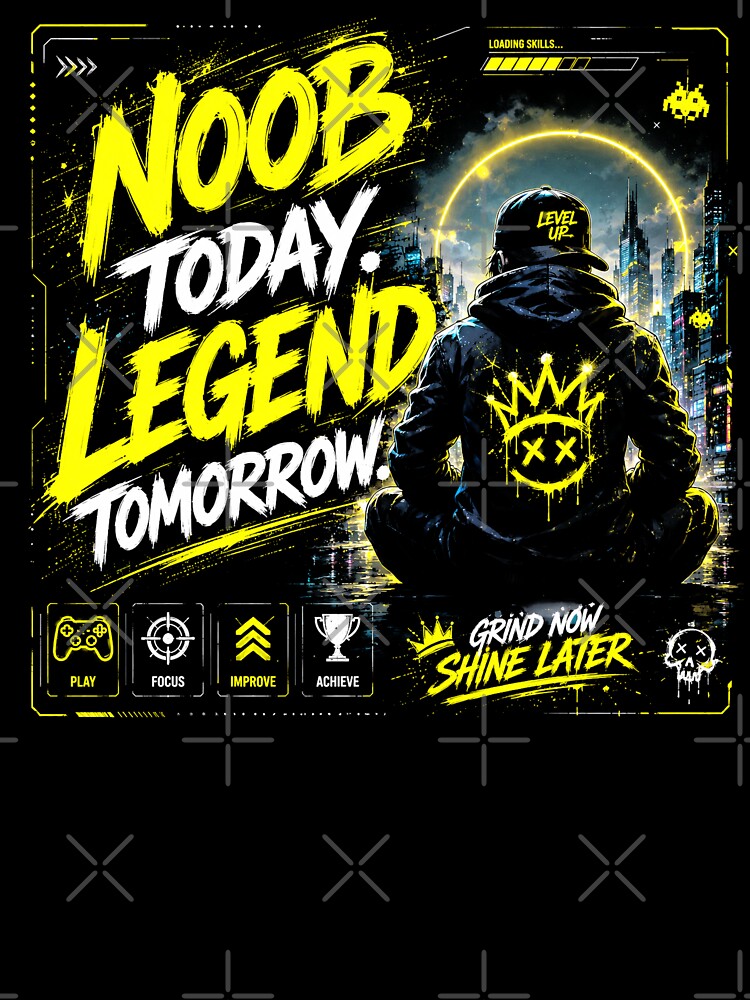NOOB TODAY. LEGEND TOMORROW. by Peter Kaul