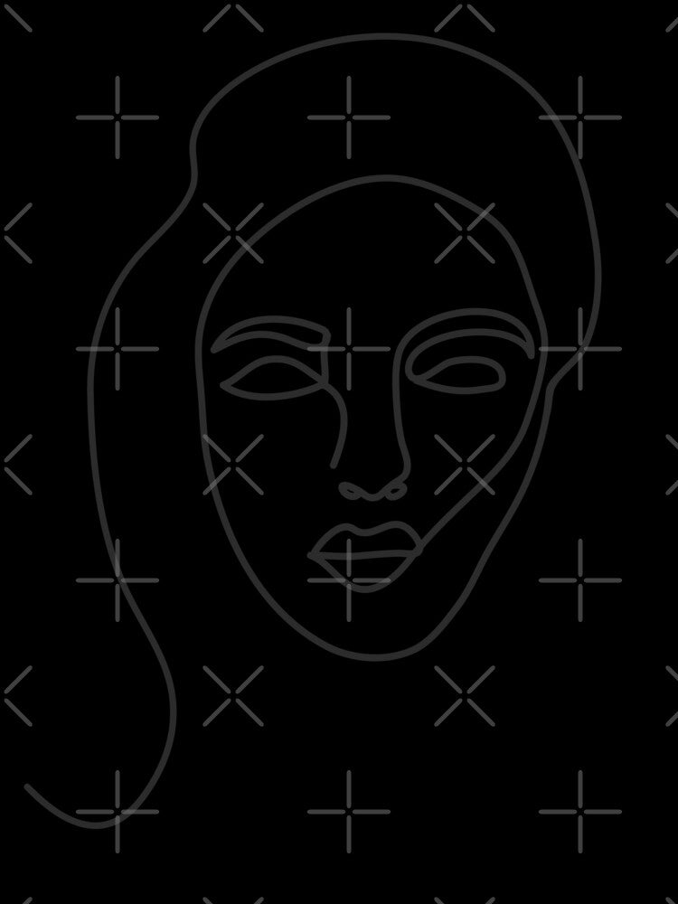 Face Line Art III by wallflowerbee
