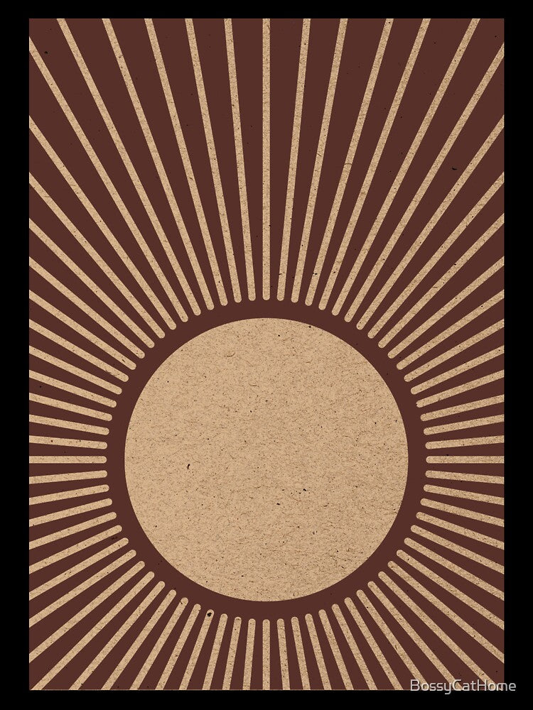 Cali Boho-Contemporary Recycled Sunburst Art by BossyCatHome