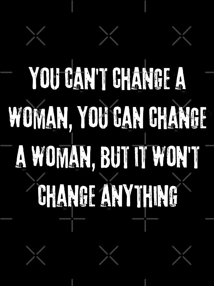Funny Woman Quote Irony Bold Text Design by ViviArtix