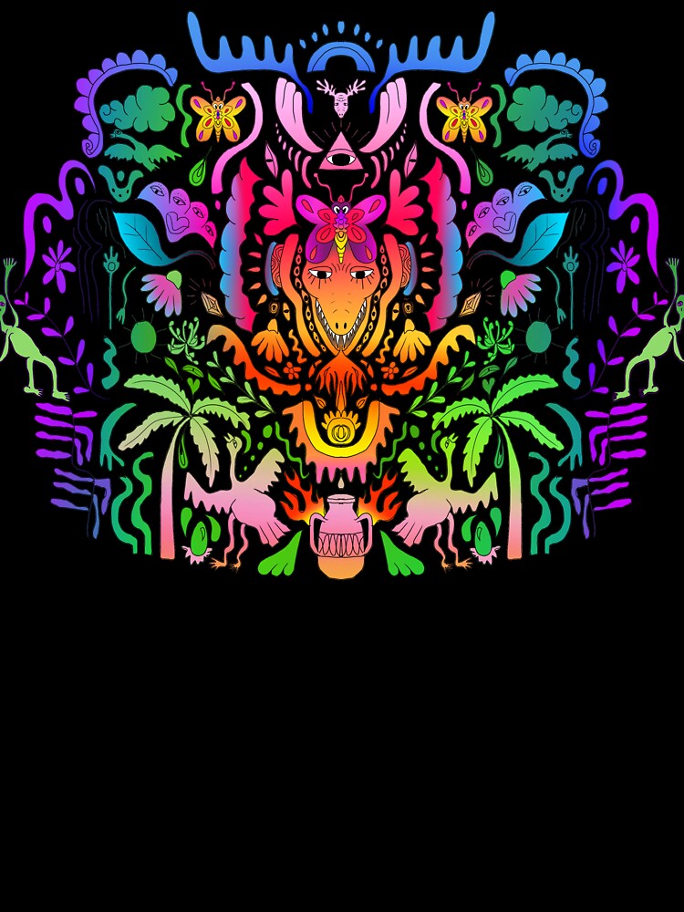 'Dragon Breath'  Colorful, Psychedelic, Symmetrical Print by Venus-in-Virgo