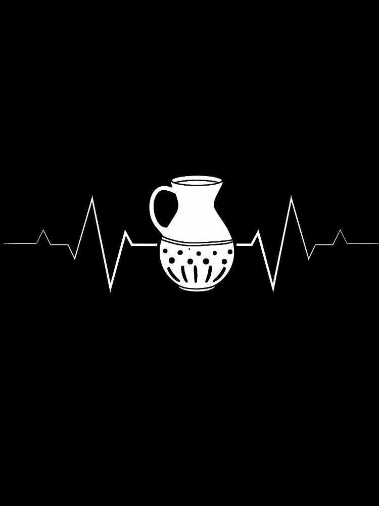 Pottery Heartbeat Clay Artist Pottery Ceramicist Women by TerriMichelle
