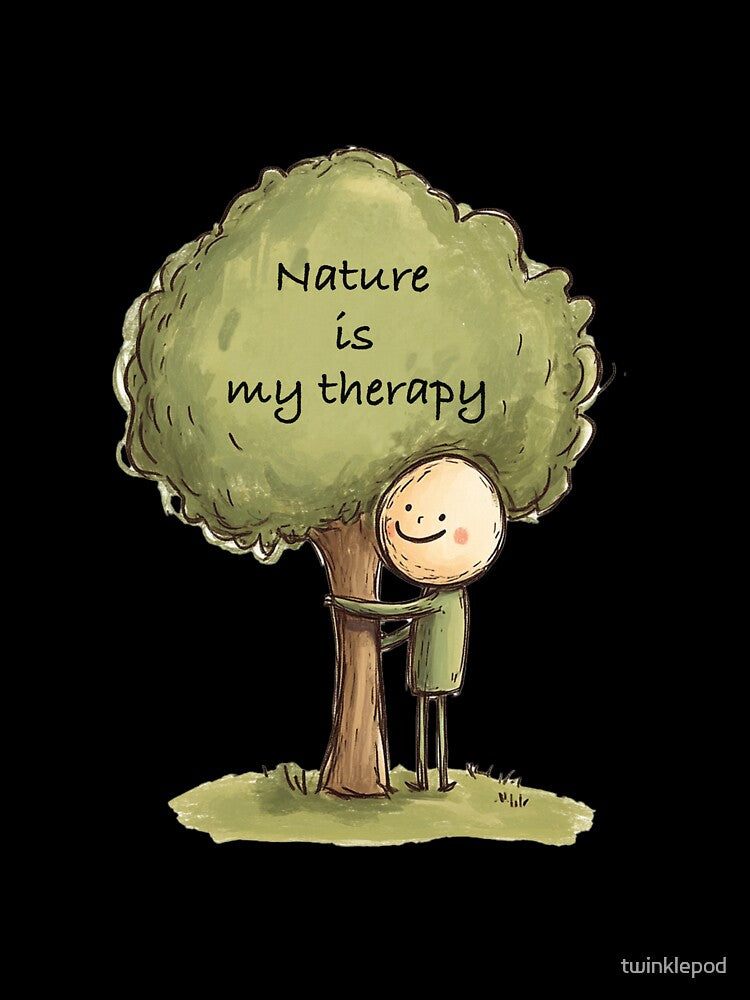 Nature Is My Therapy Design - Eco-Friendly Outdoor Enthusiast Gift by twinklepod