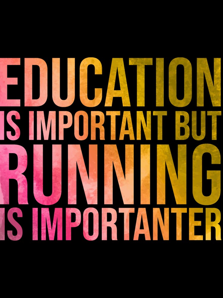 Running Is Importanter in Watercolo| Perfect Gift by sherricam