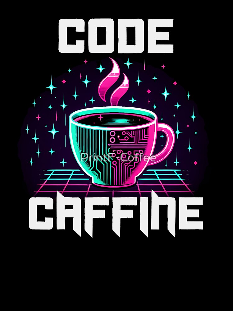 Code Caffeine Mug - Funny Programmer Gift for Developers by PrintF-Coffee