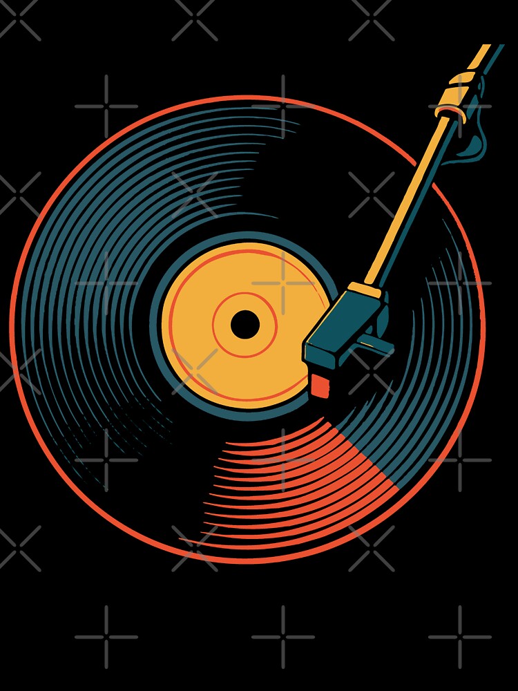 Analog Music Vinyl Record Player Art for Music by LuminOrb