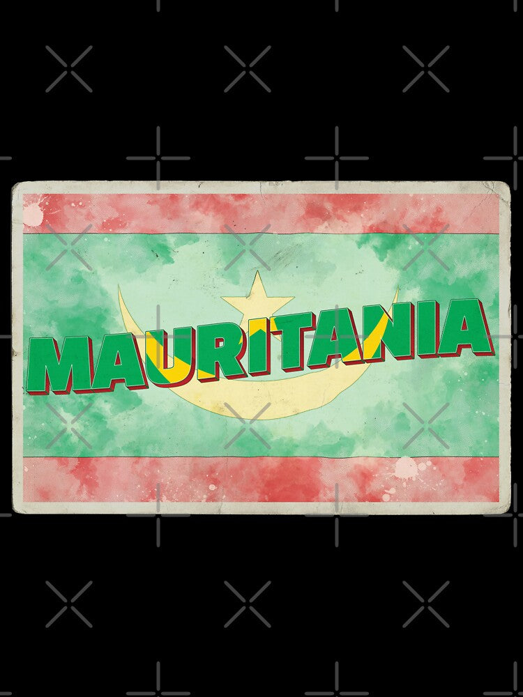 Mauritania Vintage style retro souvenir by DeveloperProp0