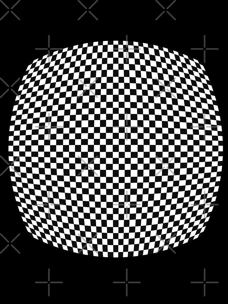 Skater Checker Hipster Circular Checkboard by JOHNACCO