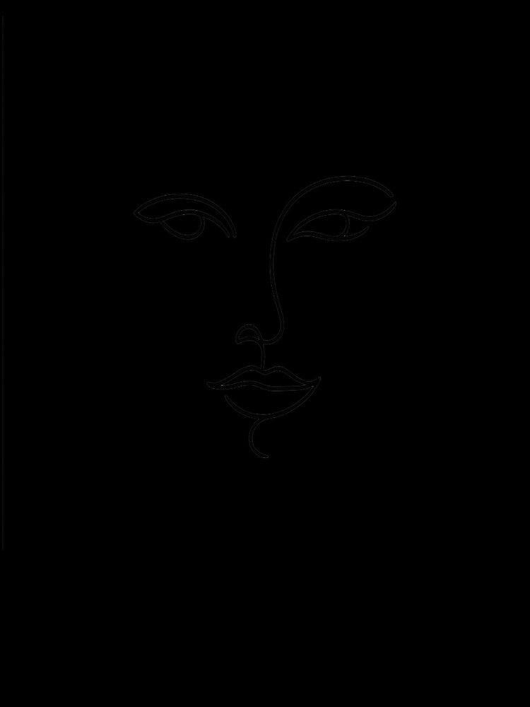 Minimalist Single Line Face Art – Modern Abstract One Line Drawing, Minimal Line Portrait, Contemporary Aesthetic Wall Art by ArtWaveStudio8