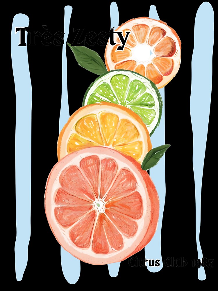 Vintage Citrus Fruit Design – Retro Orange Lemon Lime Slice Summer Vibes by CottonandQuill